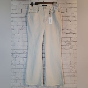 Calvin Klein Super High Rise Flair Khaki Jeans Size 31